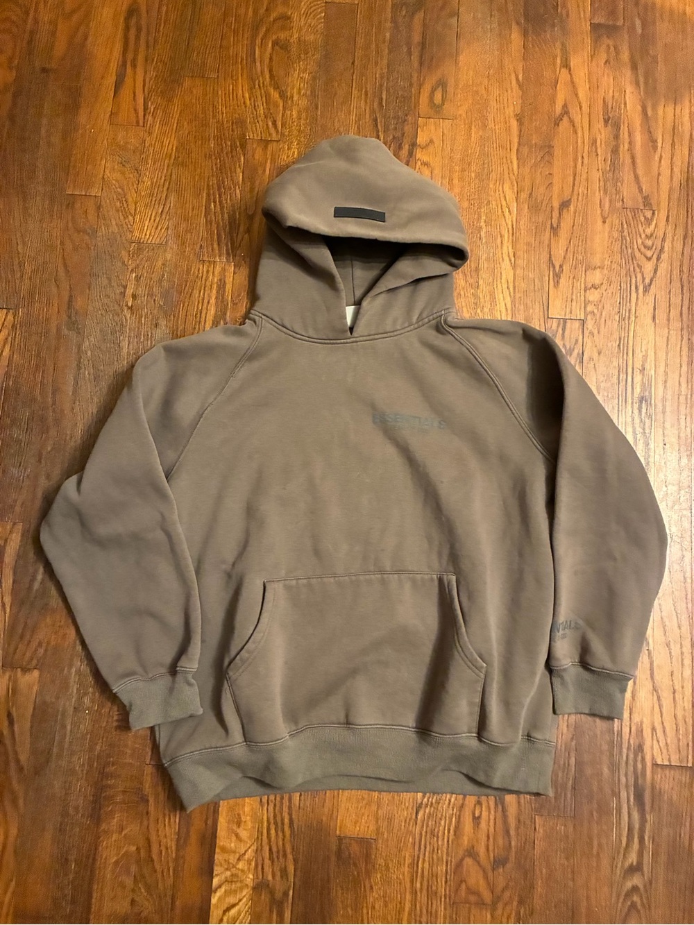 Essentials fear of god hoodie size large